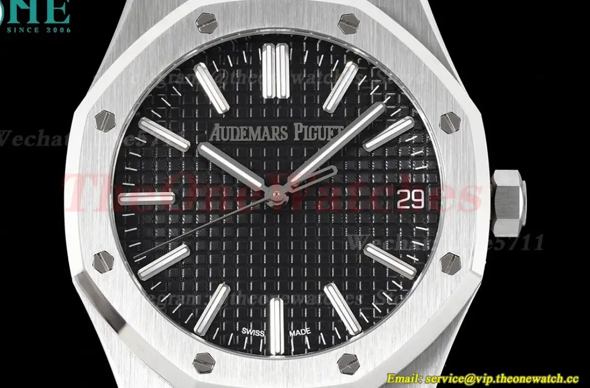 Royal Oak 41mm 15510 SS SS Black Stk APSF A4302 Super Clone