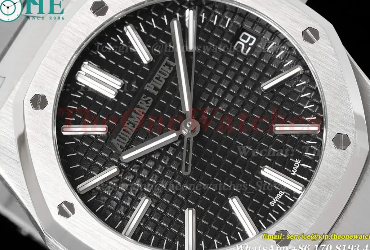 Royal Oak 41mm 15510 SS SS Black Stk APSF A4302 Super Clone