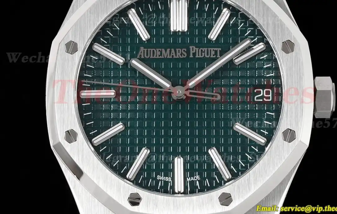 Royal Oak 41mm 15510 SS SS Green Stk APSF A4302 Super Clone