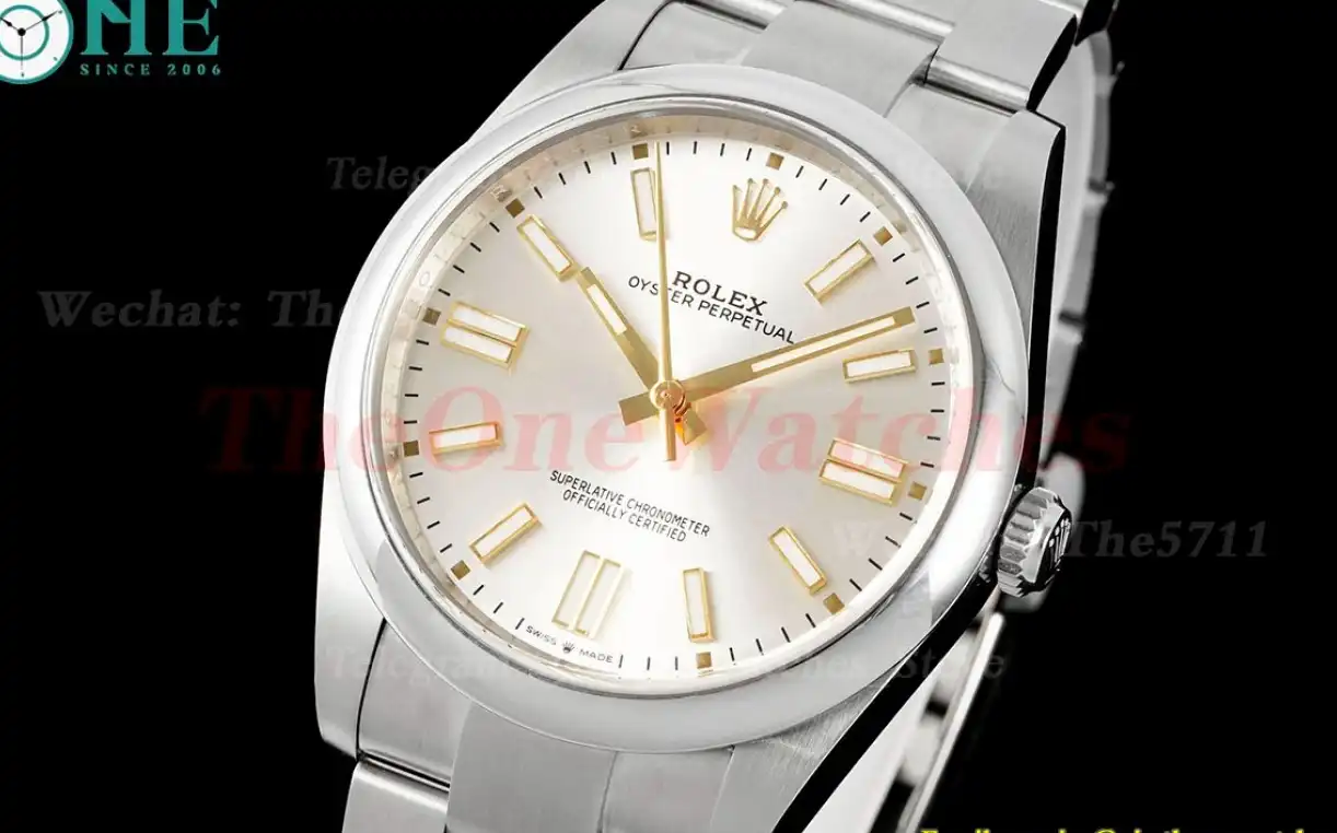 Oyster Perpetual 124300 41mm SS SS Silver Stk Clean VR3230