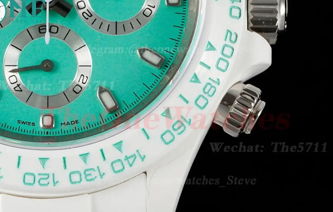 Daytona AET 40mm Cer Cer Avocado Green Dial ZF SH4130