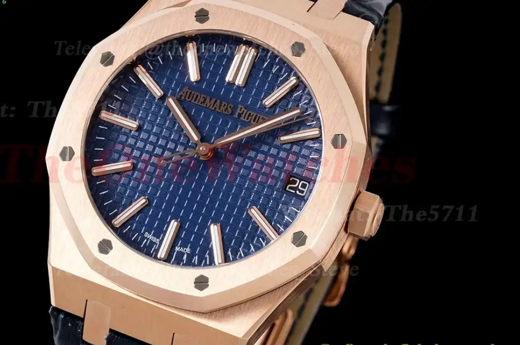 Royal Oak 41mm 15510 RG LE Blue Stk APSF A4302 Super Clone