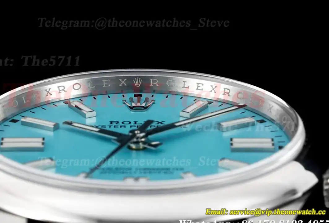 Oyster Perpetual 124300 41mm SS SS Tiffany Blue Dial Clean VR3230