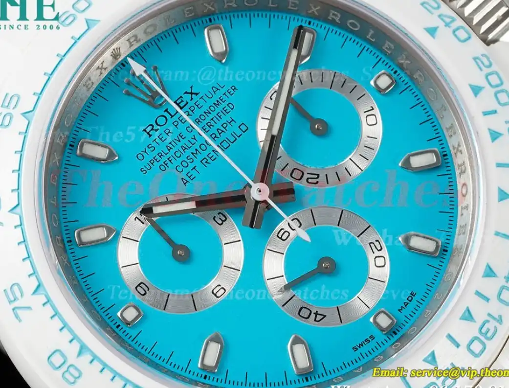 Daytona AET 40mm Cer Cer Tiffany Blue Dial ZF SH4130