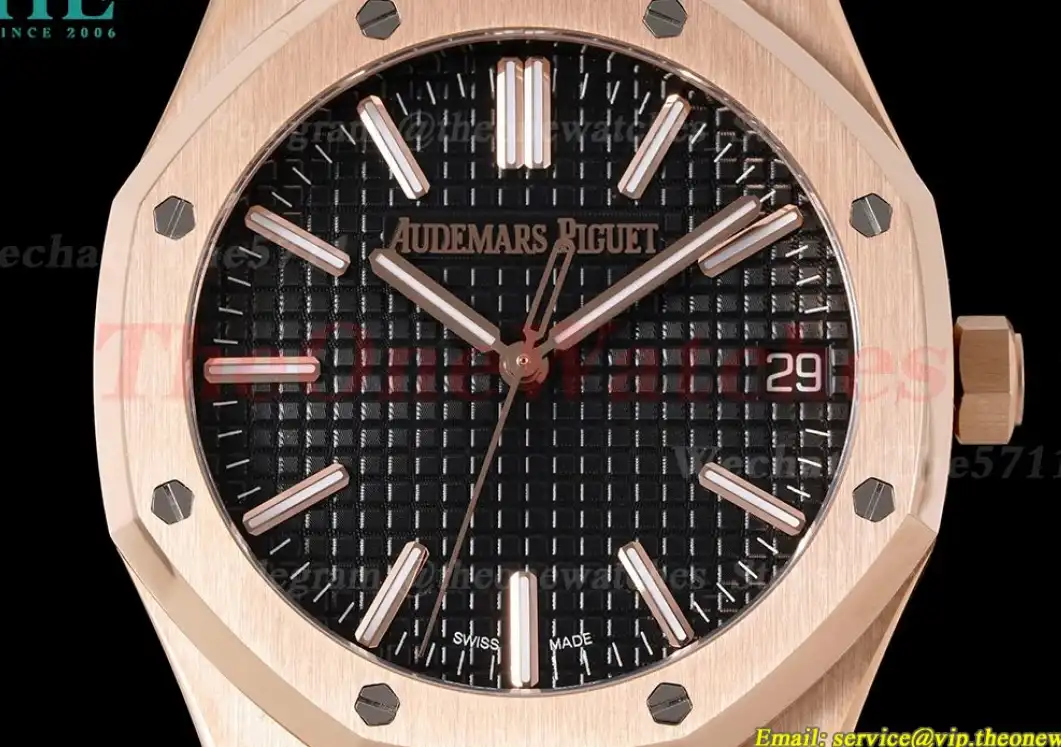 Royal Oak 41mm 15510 RG LE Black Stk APSF A4302 Super Clone