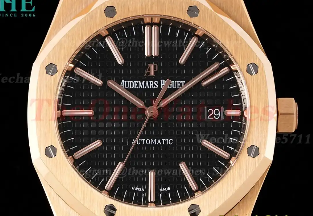 Royal Oak 15400 RG RG Black Stk APSF SA3120 Super Clone