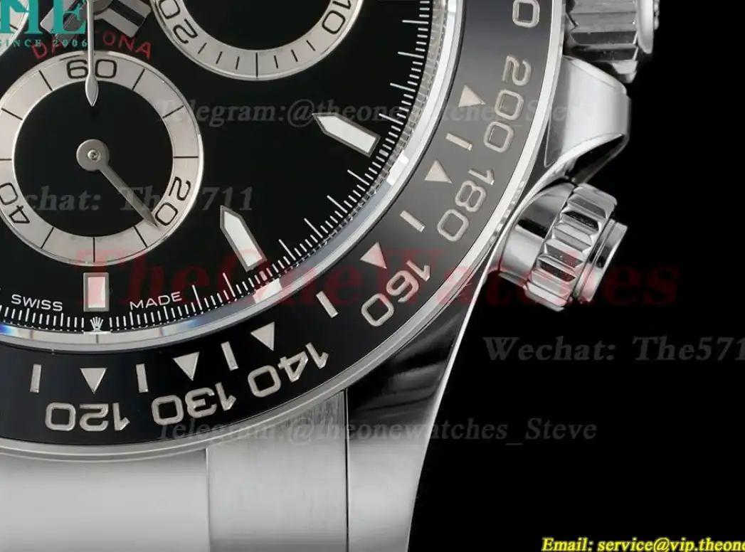 Daytona 126500LN 40mm SS SS Black Dial APS SH4131 Super Clone