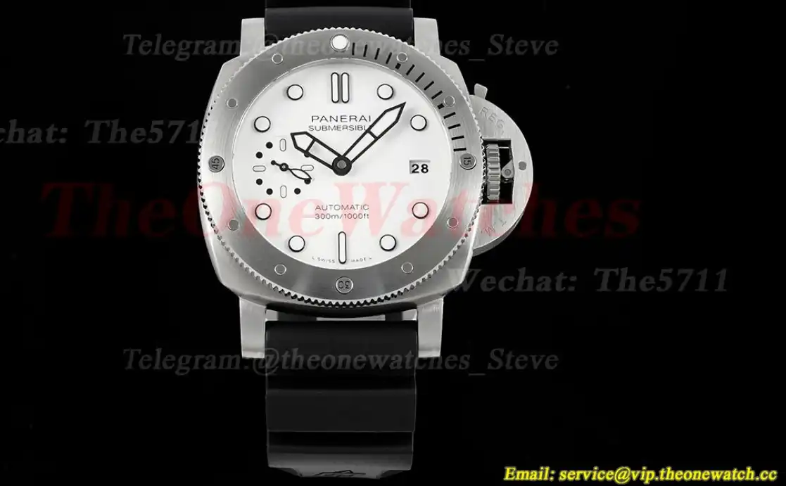 Submersible PAM2223 42mm SS RU White Dial VSF P900