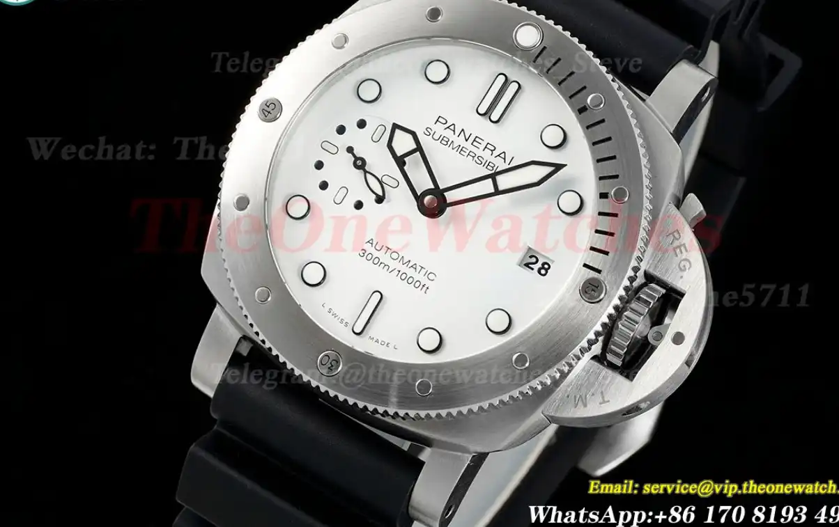 Submersible PAM2223 42mm SS RU White Dial VSF P900