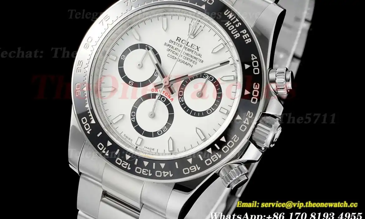 Daytona 126500LN 40mm SS SS White Dial APS SH4131 Super Clone