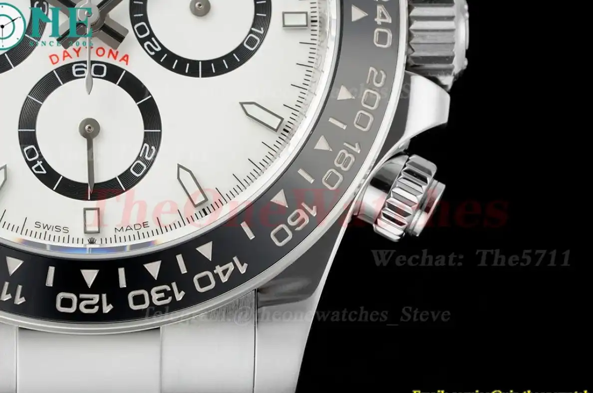 Daytona 126500LN 40mm SS SS White Dial APS SH4131 Super Clone