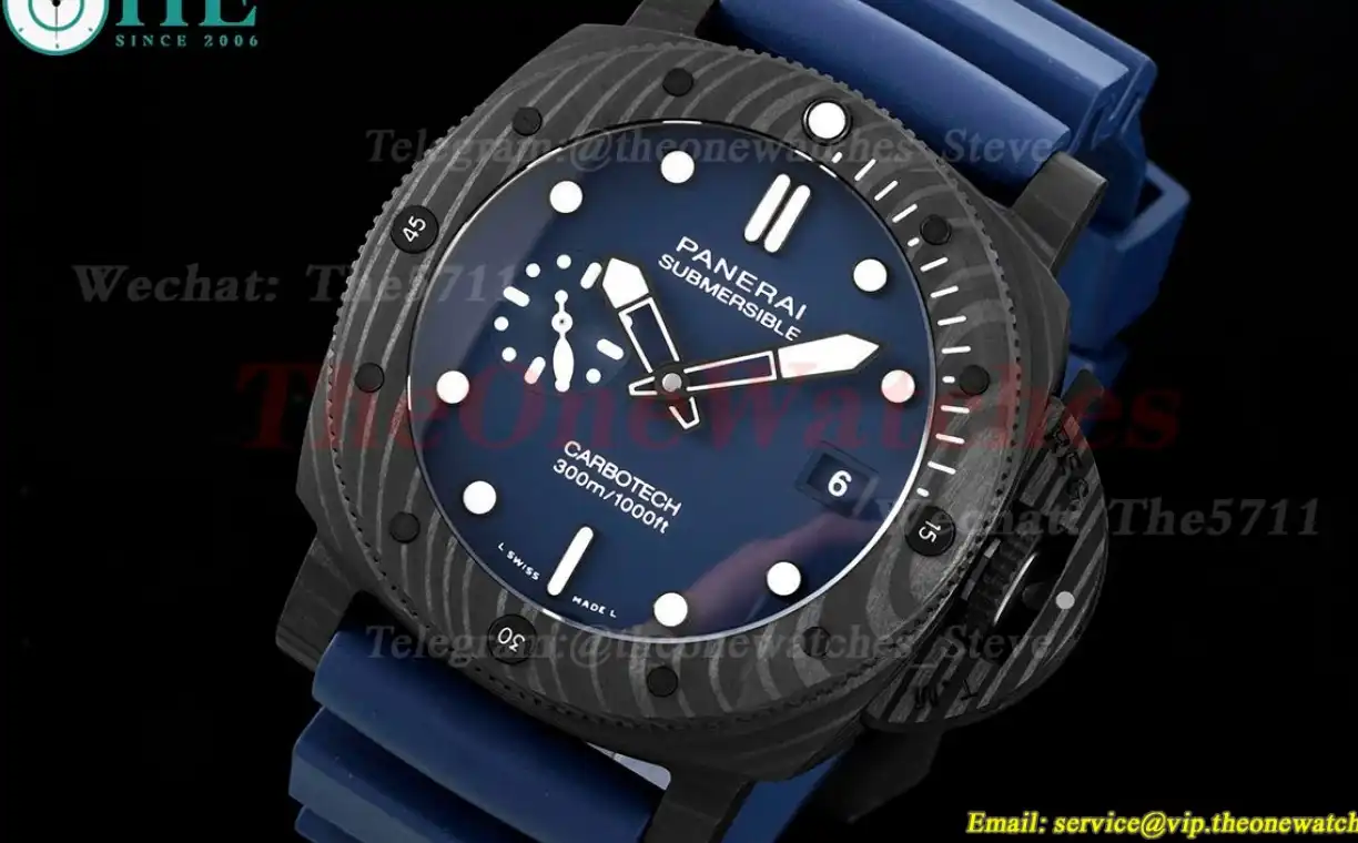 Submersible PAM1232 44mm Carbon RU Blue Dial VSF P900