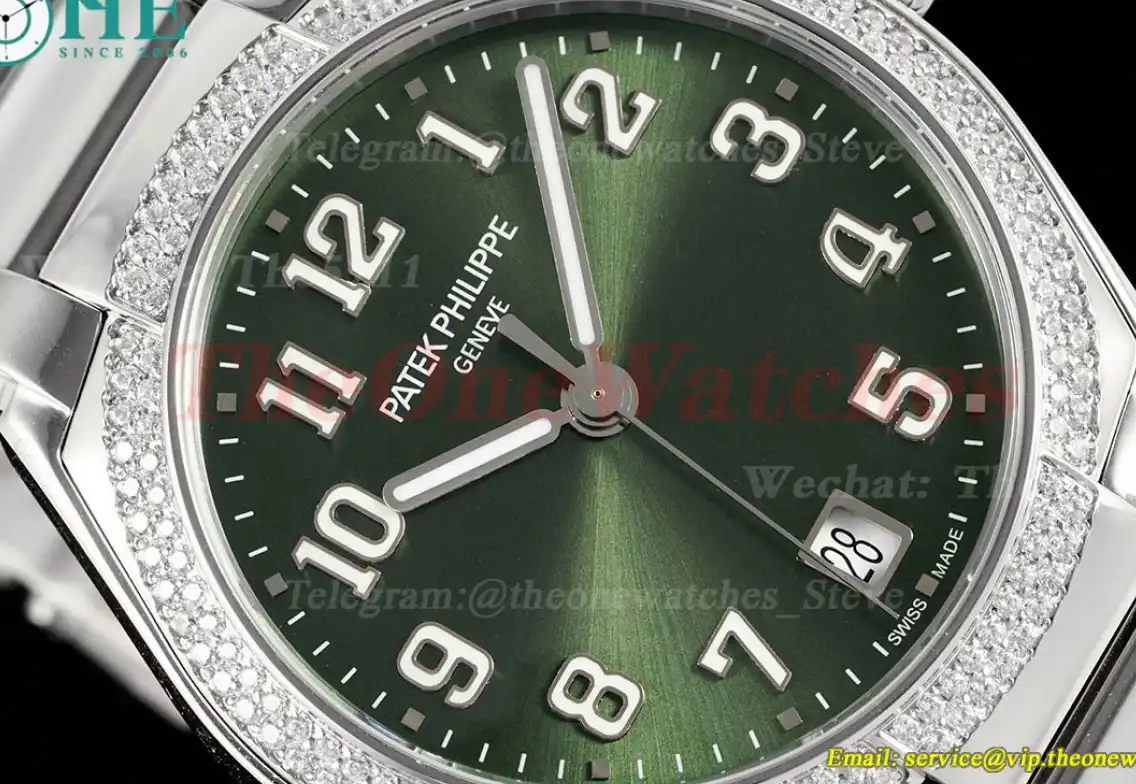 TWENTY~4 7300 Ladies 36mm Dia SS SS Green Dial PPF 324SC