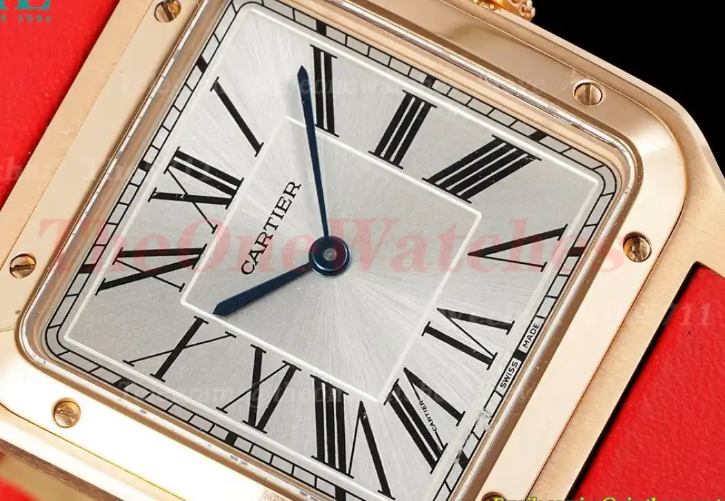 Santos Dumont O Red RG LE Silver Dial AF Quartz