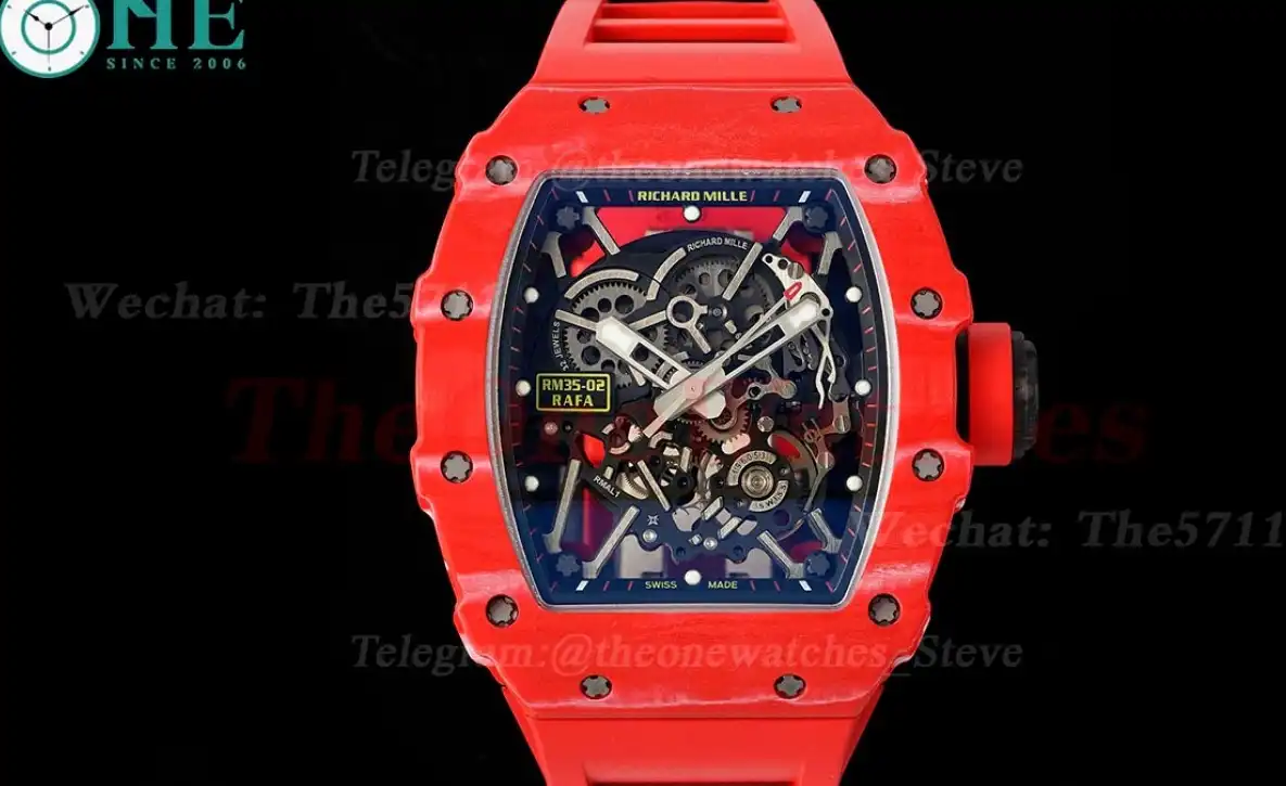 RM035-02 NTPT RU Red Case on Red Rubber Strap ZF V6 RMAL1