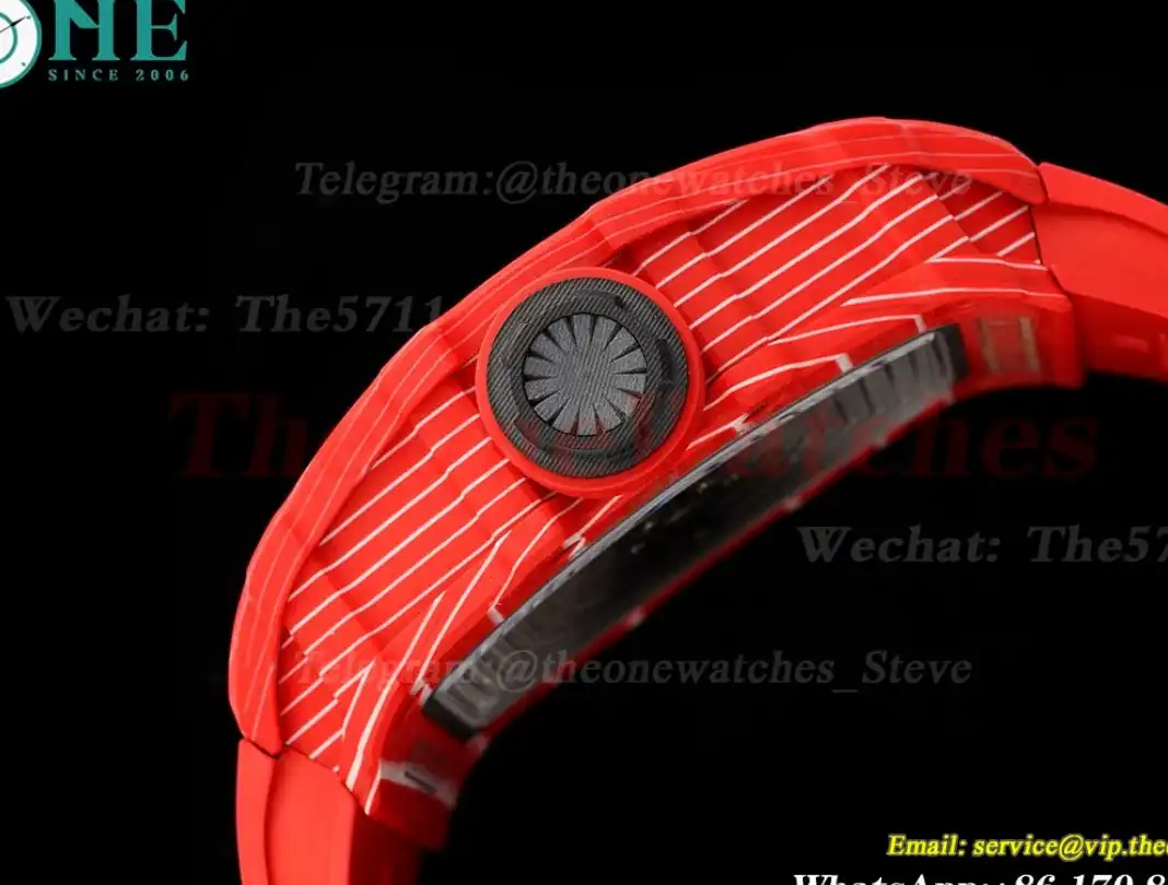 RM035-02 NTPT RU Red Case on Red Rubber Strap ZF V6 RMAL1