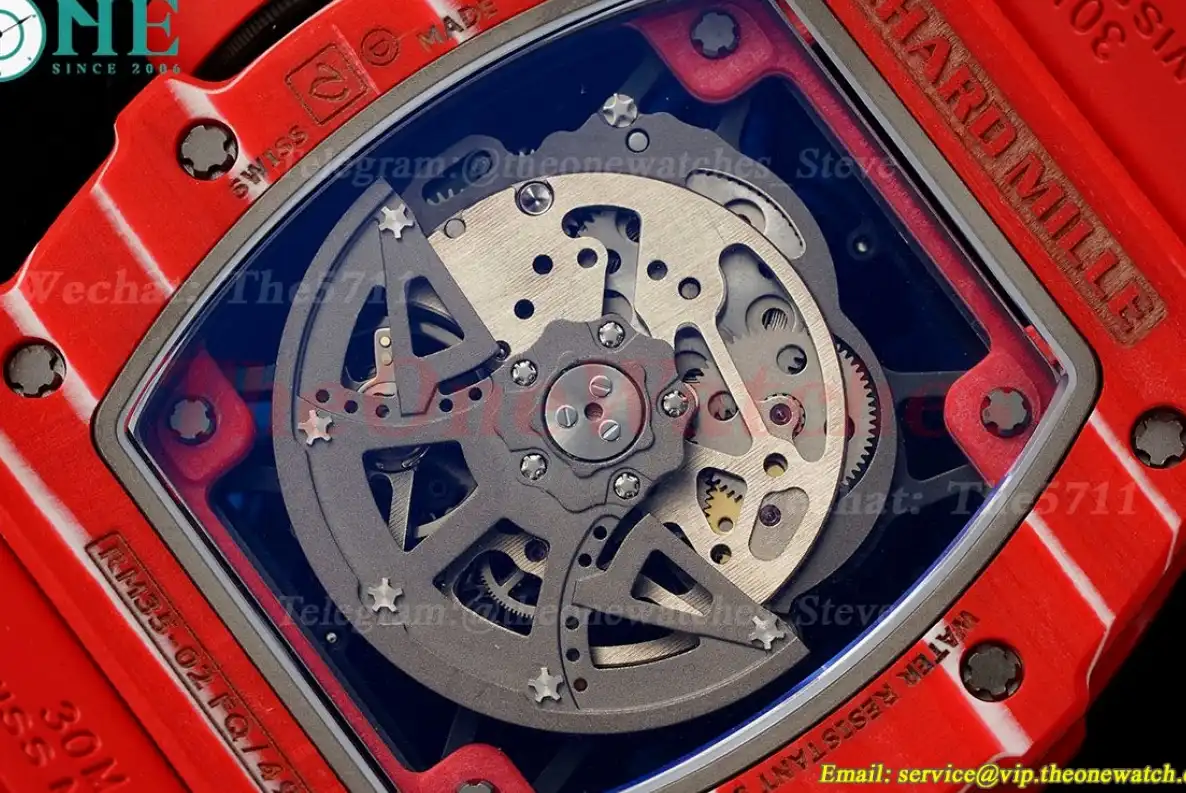 RM035-02 NTPT RU Red Case on Red Rubber Strap ZF V6 RMAL1