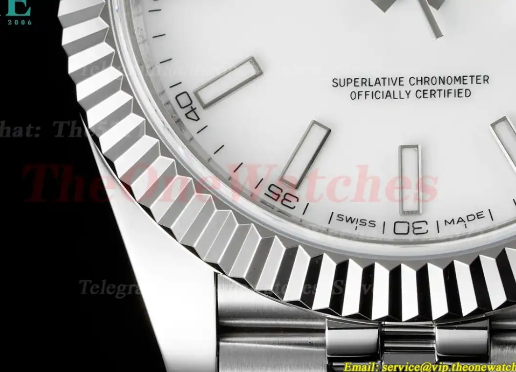 Datejust 126334 41MM White Stk 904L Jubilee Bracelet ZF A2824