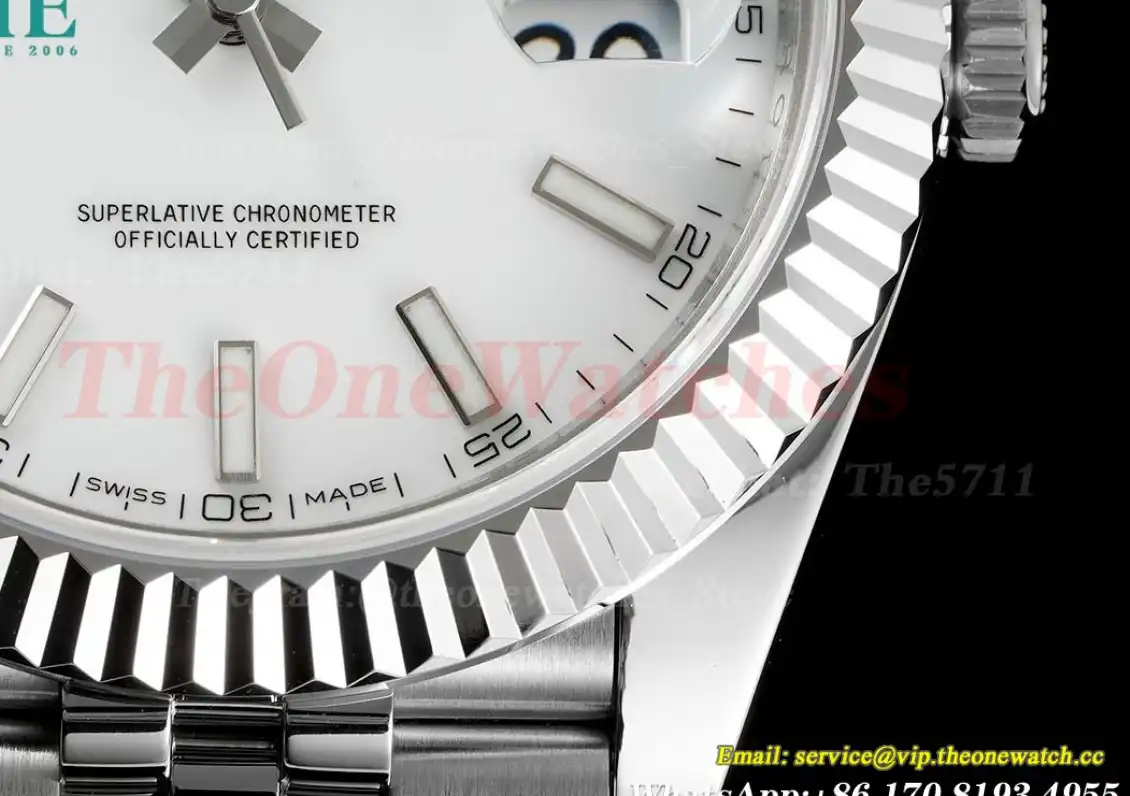 Datejust 126334 41MM White Stk 904L Jubilee Bracelet ZF A2824