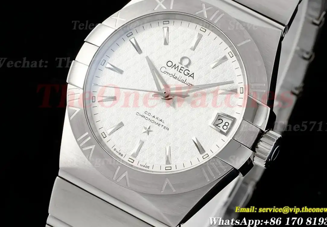 Constellation Co-Axial 38mm SS SS White VSF Asia 8500