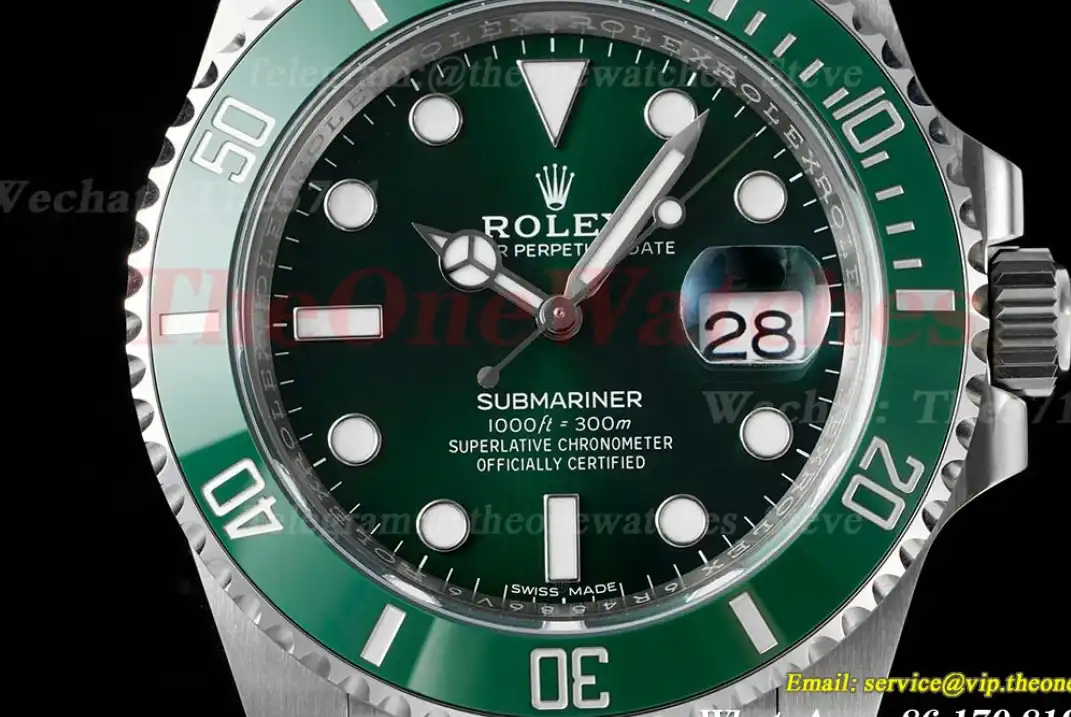 Submariner 116610LV Hulk 40mm SS SS Green Dial ARF VS3135