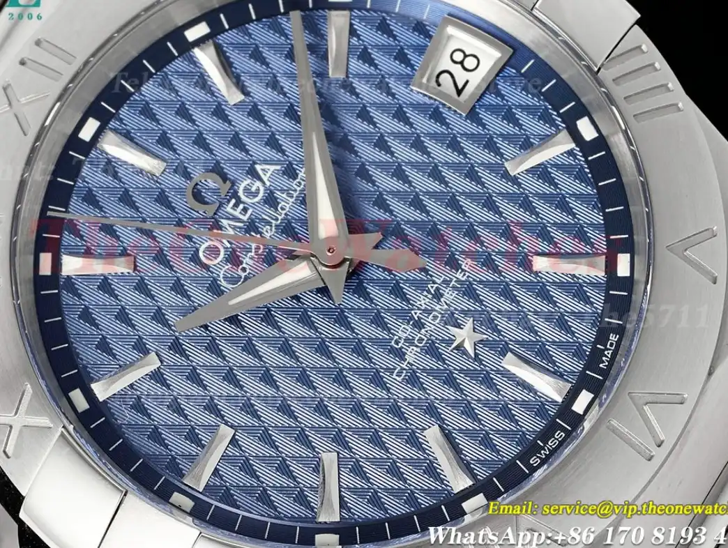 Constellation Co-Axial 38mm SS SS Blue VSF Asia 8500