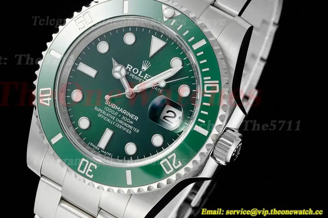 Submariner 116610LV Hulk 40mm SS SS Green Dial ARF VS3135