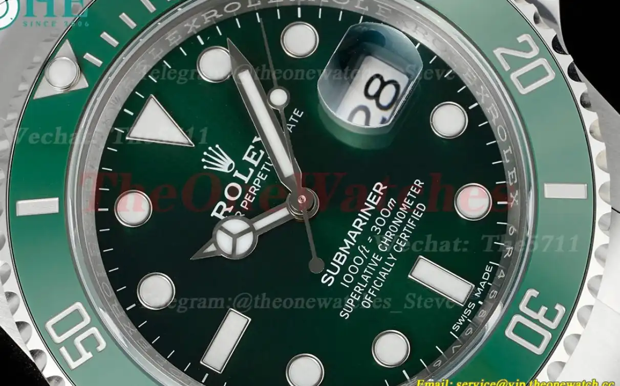 Submariner 116610LV Hulk 40mm SS SS Green Dial ARF VS3135