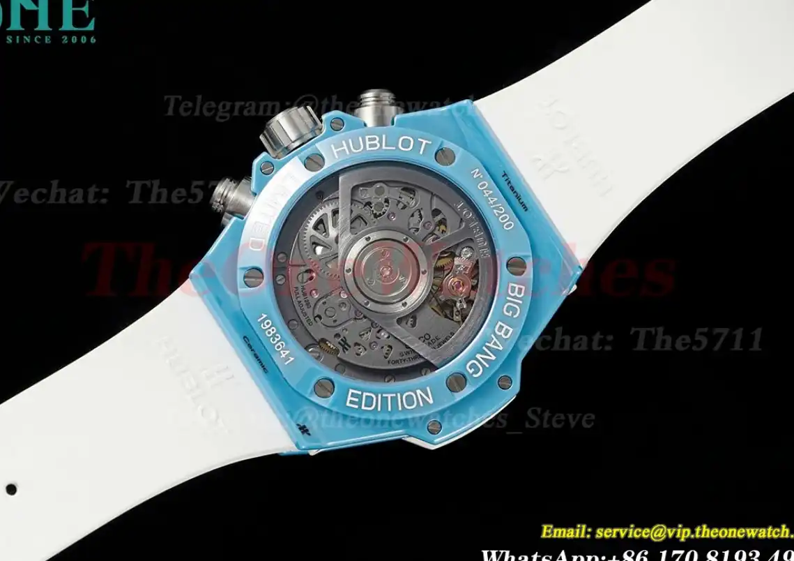 Big Bang Unico 42mm Sky Blue Ceramic RU Skeleton Dial BBF A1280