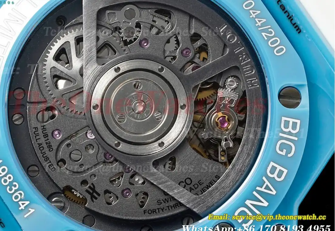 Big Bang Unico 42mm Sky Blue Ceramic RU Skeleton Dial BBF A1280