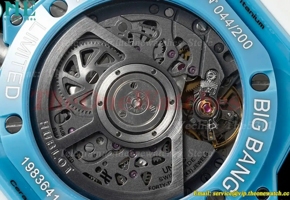 Big Bang Unico 42mm Sky Blue Ceramic RU Skeleton Dial BBF A1280