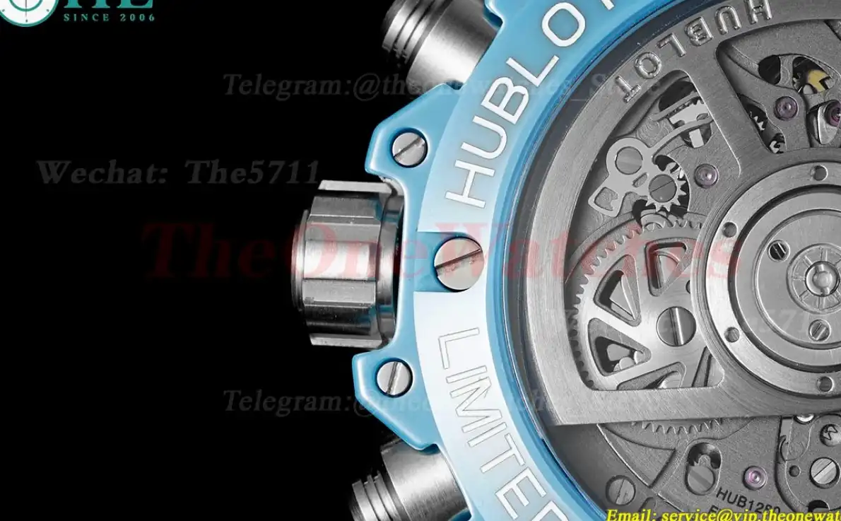 Big Bang Unico 42mm Sky Blue Ceramic RU Skeleton Dial BBF A1280