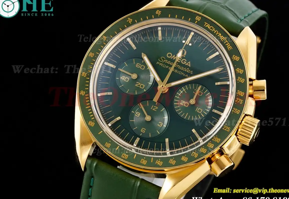 Speedmaster Moonwatch RG LE Green Stk 8F A7750