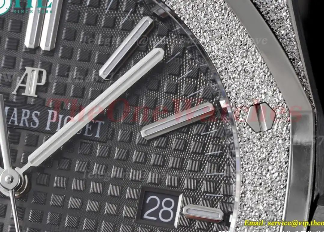 Royal Oak 15410 Frosted SS SS Grey Stk APSF SA3120 Super Clone