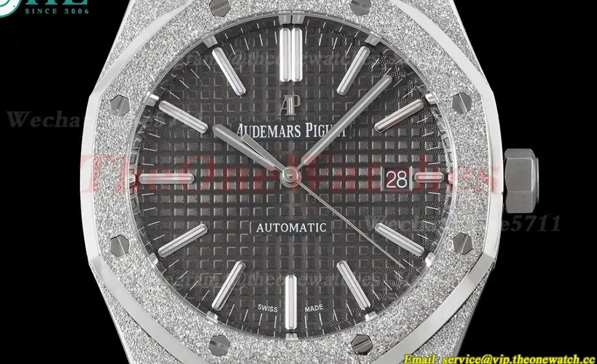 Royal Oak 15410 Frosted SS SS Grey Stk APSF SA3120 Super Clone