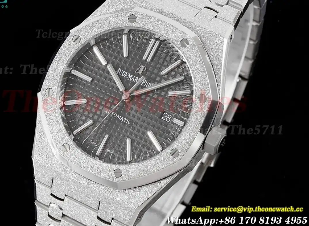 Royal Oak 15410 Frosted SS SS Grey Stk APSF SA3120 Super Clone