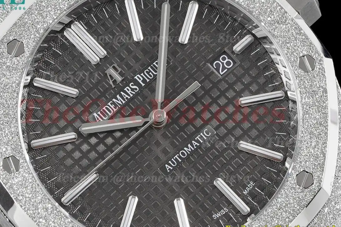 Royal Oak 15410 Frosted SS SS Grey Stk APSF SA3120 Super Clone