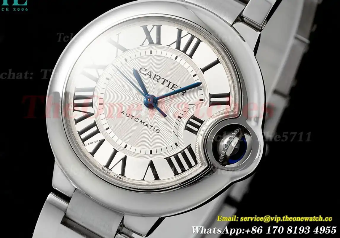 Ballon Bleu De Cartier 33mm SS SS White Dial V6F A076