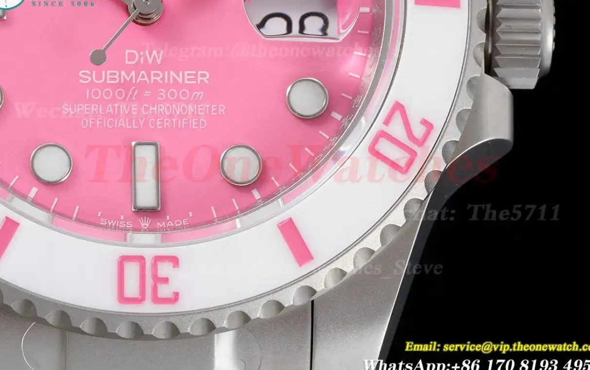 Submariner DIW 40mm SS SS Pink Dot VSF VS3135