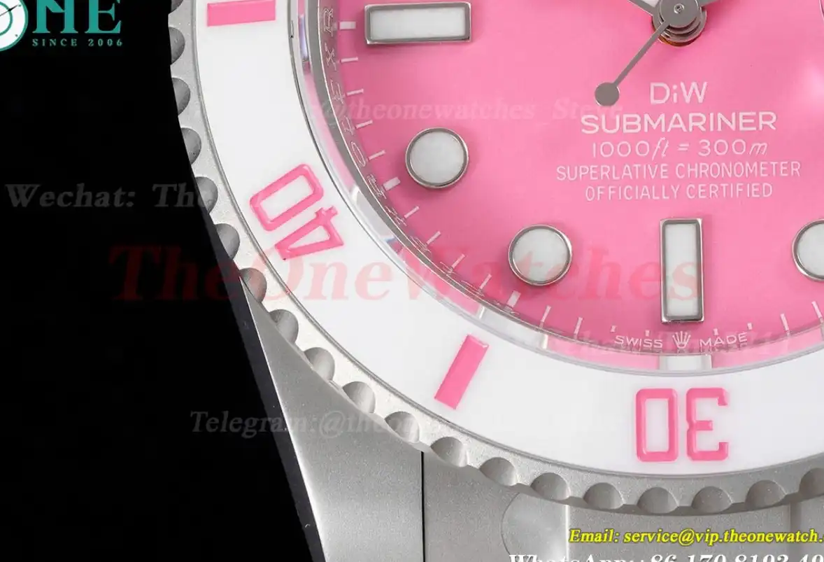 Submariner DIW 40mm SS SS Pink Dot VSF VS3135