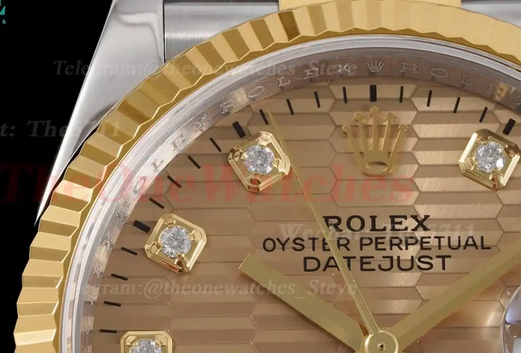 Datejust 126233 36mm Jub YG SS Textured Gold Dia VSF VS3235