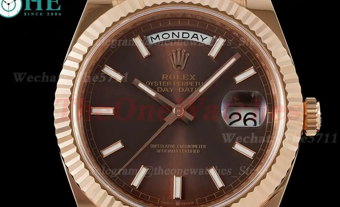 DayDate 228235 40mm Pres RG RG Brown Stk ARF VR3255