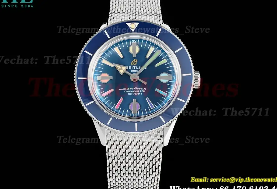 Superocean Heritage '57 42mm SS SS Blue Color Dial GF A2824