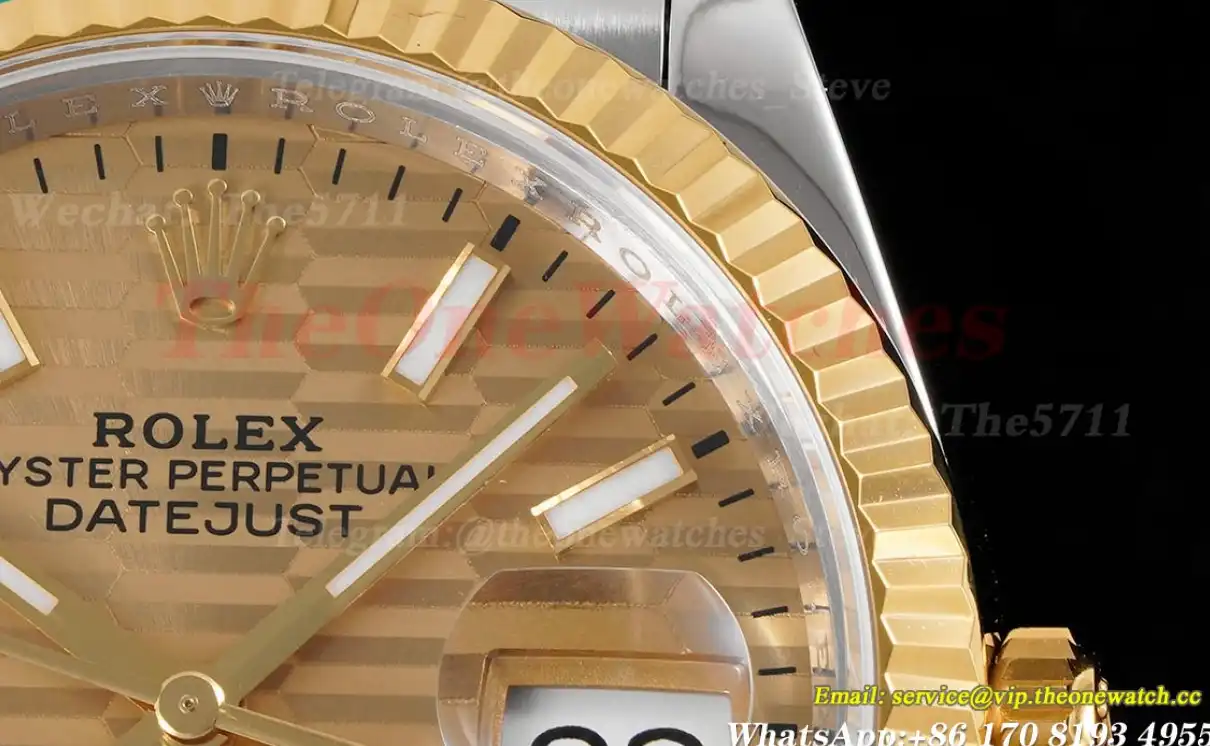 Datejust 126233 36mm Jub YG SS Textured Gold Stk VSF VS3235