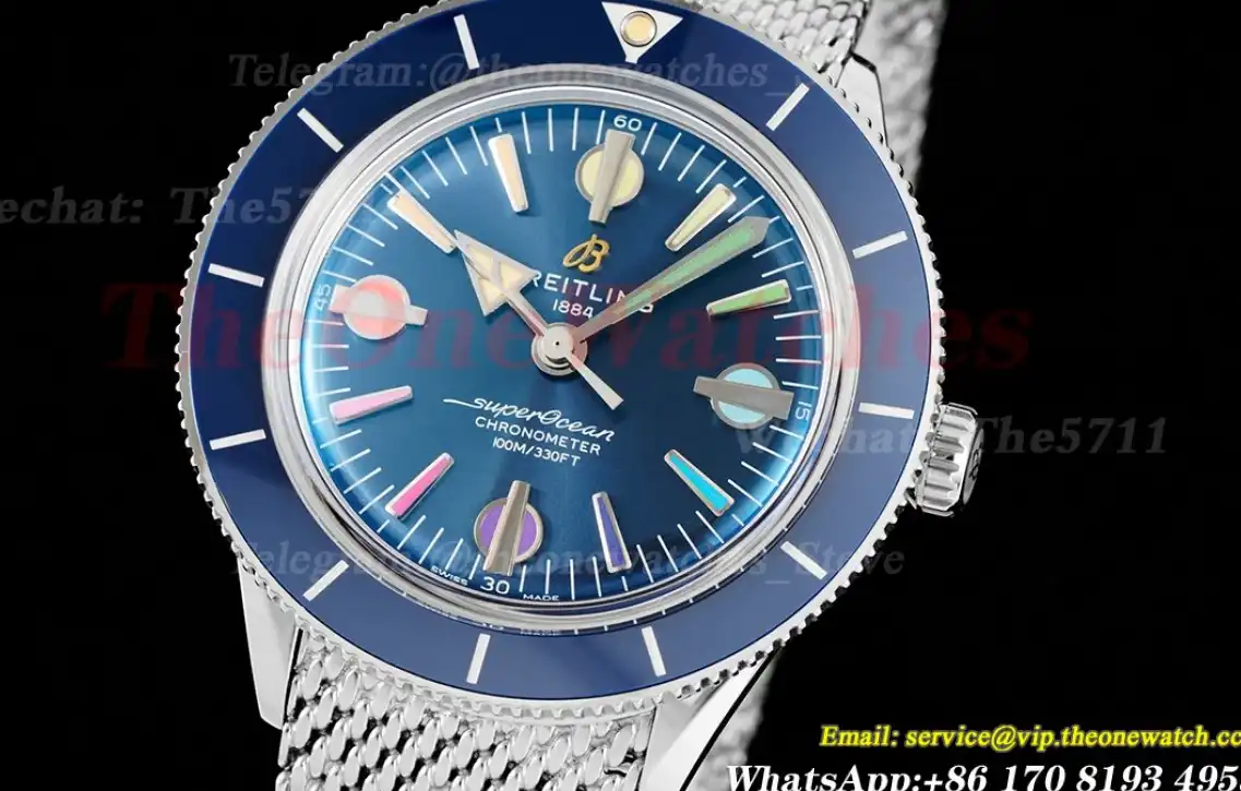 Superocean Heritage '57 42mm SS SS Blue Color Dial GF A2824