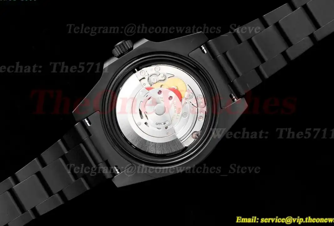 Submariner DIW 40mm 904L DLC DLC Yel Blk Dial VSF VS3135