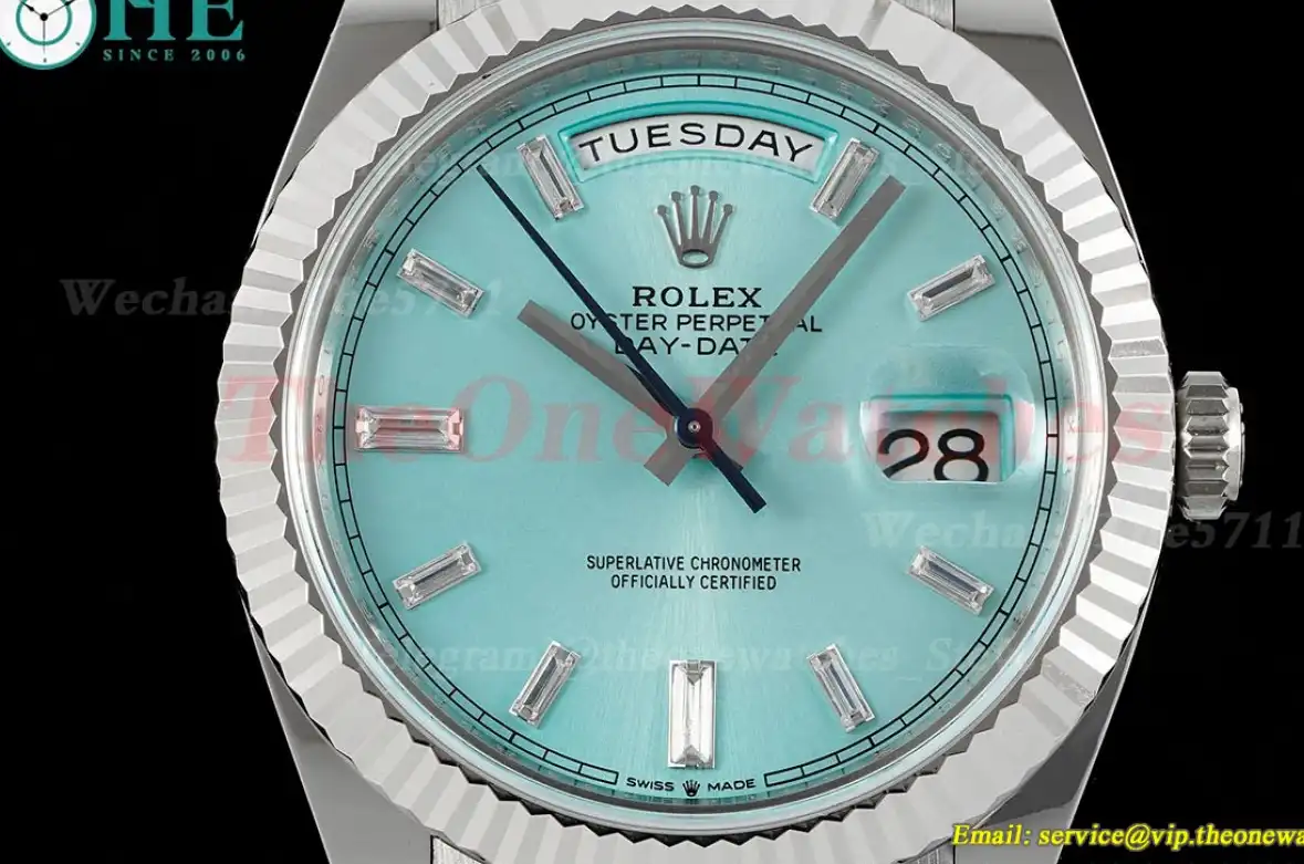 DayDate 228236 40mm Pres SS SS Ice Blue Dia ARF VR3255