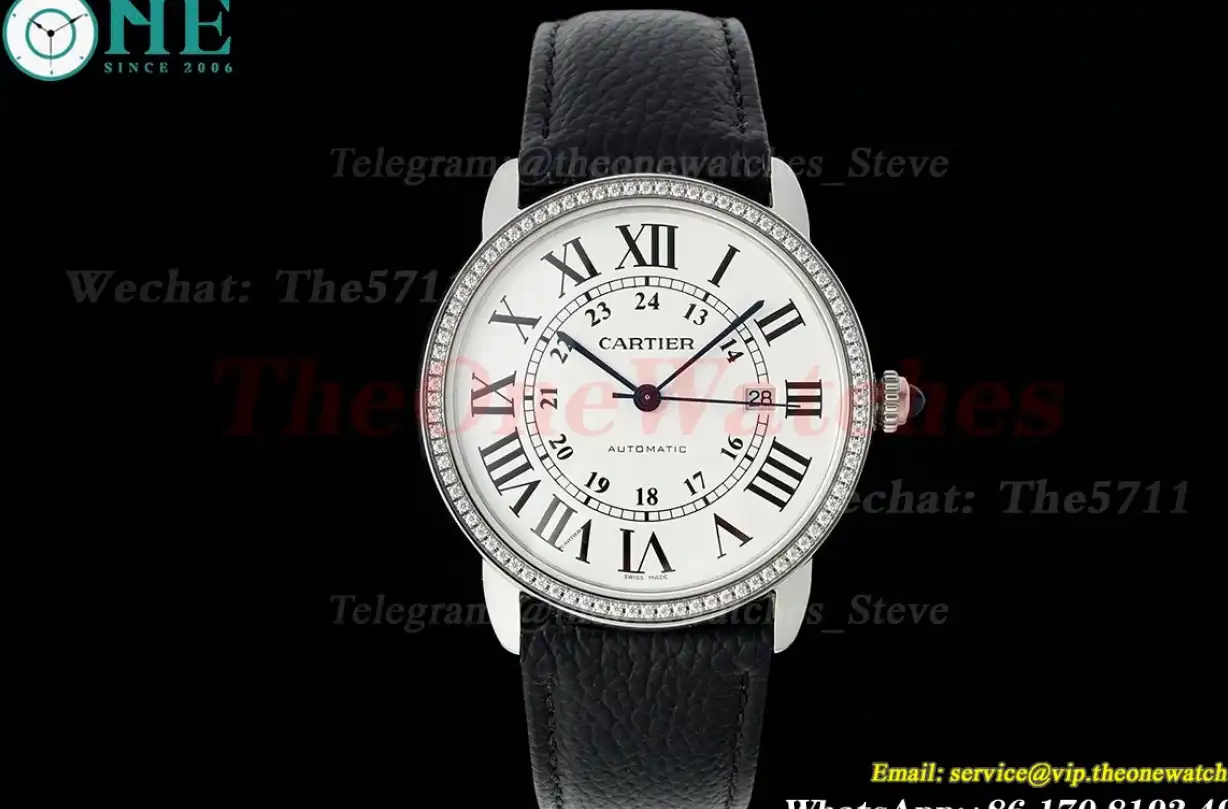 Ronde Solo Date 42mm Dia SS LE White Dial AF MY9015