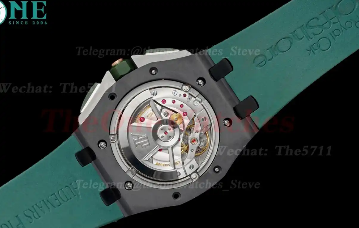 Royal Oak Offshore 2020 44mm Ceramic RU Green Dial RSF A3126