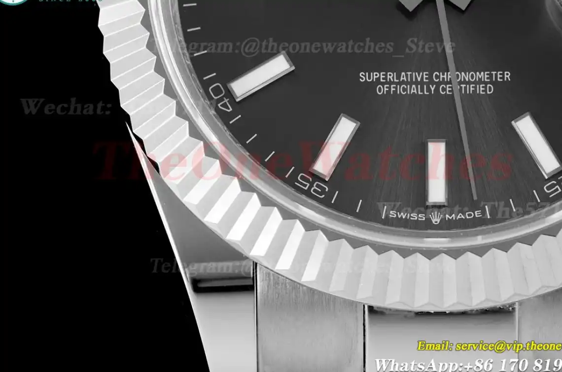 Datejust 126334 41mm Oyster 904L SS SS Grey Stk VRF VR3235